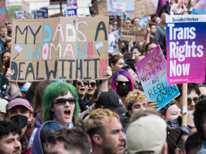 LONDON, UNITED KINGDOM APRIL 19, 2025: Transgender people and their supporters stage a pro