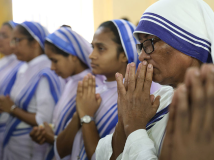 Nuns from the Missionaries of Charity and Fathers from all churches attend a Mass tribute