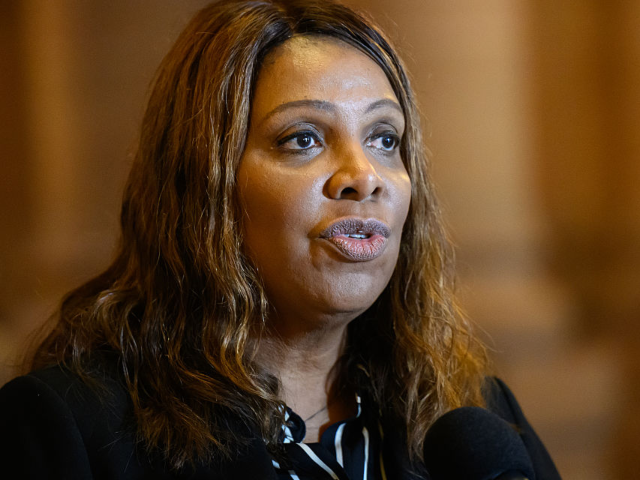 ALBANY, NY - MAY 21: State Attorney General Letitia James speaks during a press conference