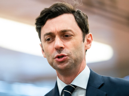 Senator Jon Ossoff, a Democrat from Georgia, in the Senate Subway of the US Capitol in Was