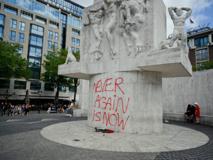 WATCH: Trans Pro-Palestine Protester Defaces Dutch National War Memorial