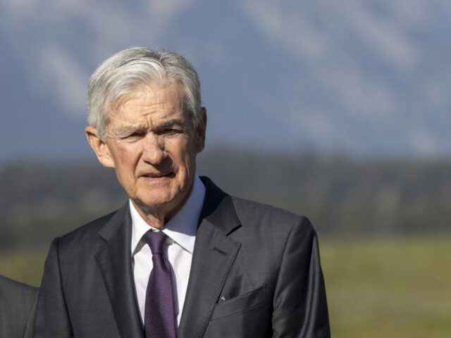 Central Bankers Attend Annual Jackson Hole Economic Symposium JACKSON HOLE, WYOMING - AUGUST 22: Federal Reserve Chairman Jerome Powell is seen walking