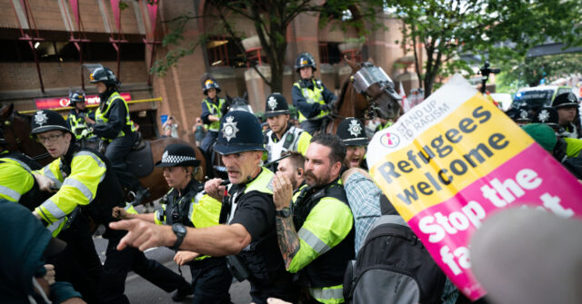 Tensions Rise at Anti-Mass Migration Demos as Far-Left Clash With Police