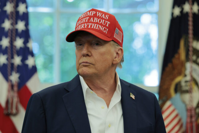President Donald Trump Makes Announcement From The Oval Office WASHINGTON, DC - AUGUST 22: U.S. President Donald Trump speaks in the Oval Office August