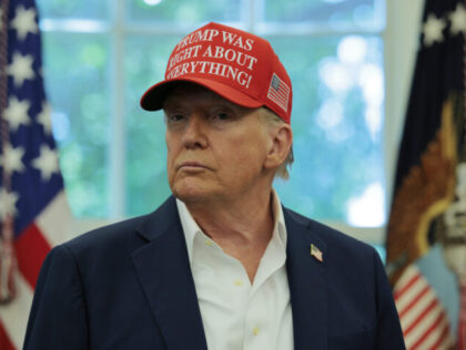 WASHINGTON, DC - AUGUST 22: U.S. President Donald Trump speaks in the Oval Office August