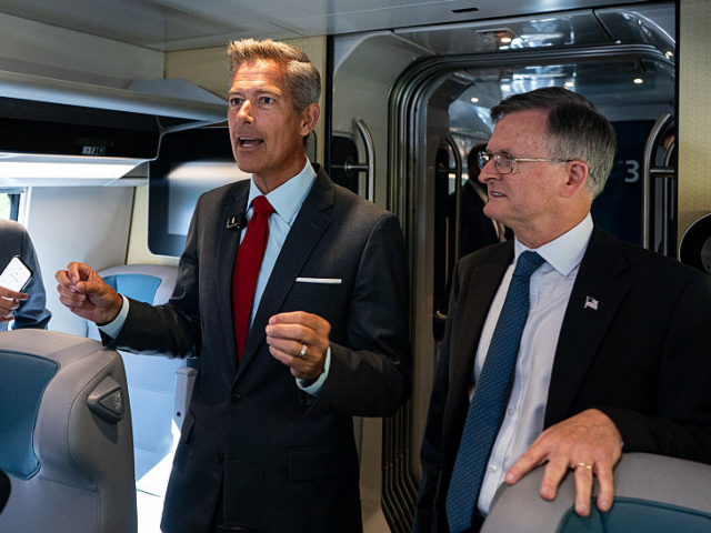 GettyImages-2231686773 Sean Duffy, US secretary of transportation, left, and Steven Bradbury, deputy US secretary