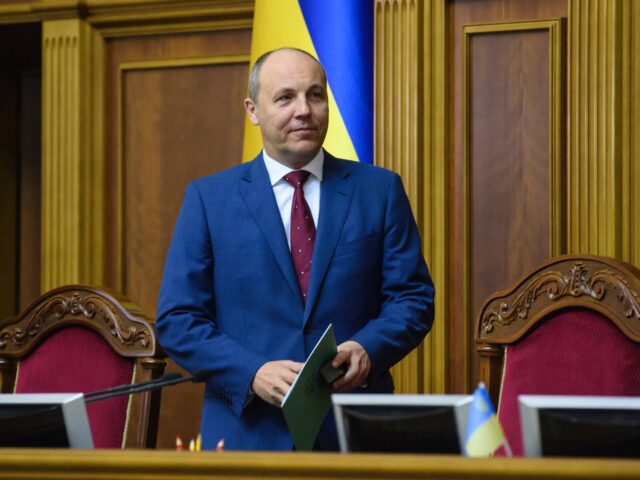 Speaker of Parliament of Ukraine Andriy Parubiy during a session of Parliament, Kyiv, Ukra