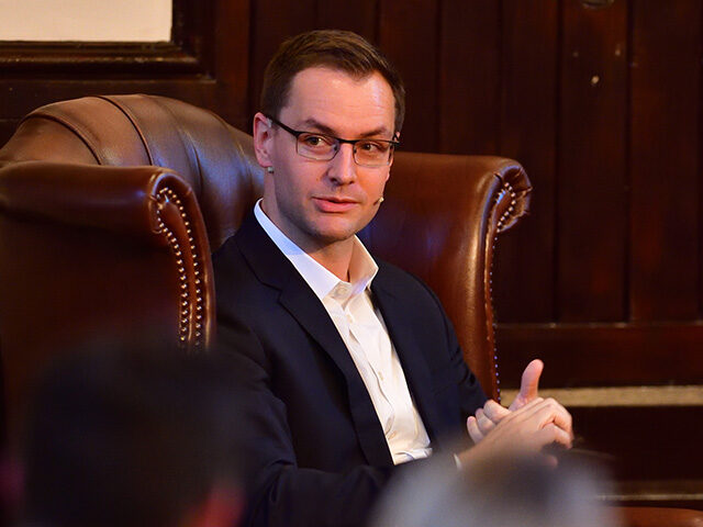Robby Mook at The Cambridge Union on October 3, 2018 in Cambridge, Cambridgeshire. Robby w