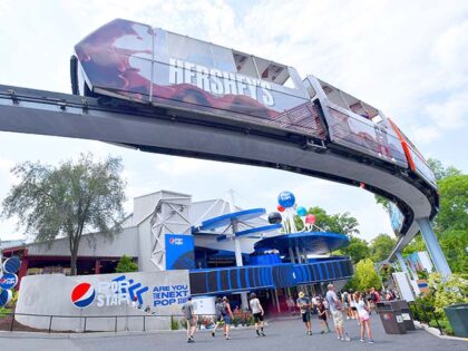A view of an immersive amusement park experience with Pepsi Pop Star at Hersheypark on Jul