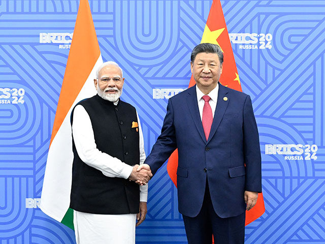 GettyImages2179786809 Chinese President Xi Jinping meets with Indian Prime Minister Narendra Modi on the sidelin