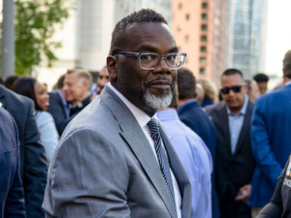 Mayor Brandon Johnson departs Aug. 25, 2025, after city, state and federal leaders denounc