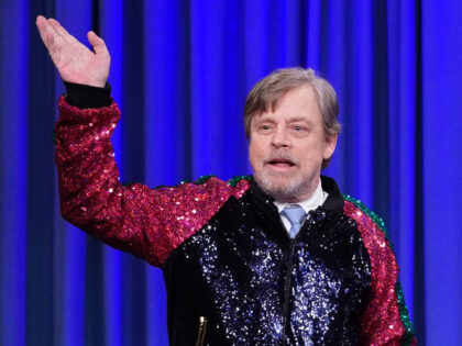 LATE NIGHT WITH SETH MEYERS -- Episode 826 -- Pictured: (l-r) Actor Mark Hamill, artist As