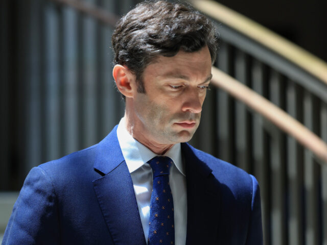 Sen. Jon Ossoff (D-GA) arrives for a classified briefing to Senators on the topic of Iran