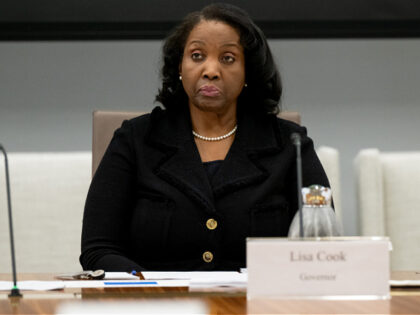 Lisa Cook, member of the Board of Governors of the US Federal Reserve, attends a Federal R