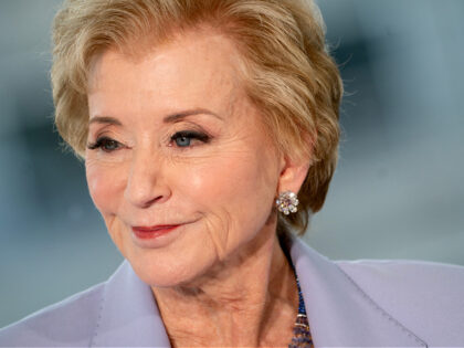 Linda McMahon, US education secretary, during a Bloomberg News interview in Washington, DC