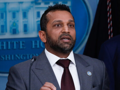 Director of the Federal Bureau of Investigation (FBI) Kash Patel attends a news conference
