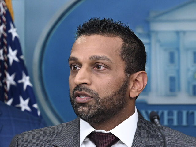 Director of the Federal Bureau of Investigation (FBI) Kash Patel attends a news conference