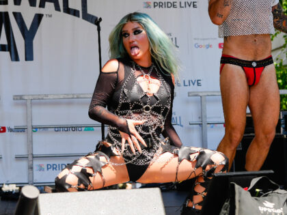 NEW YORK, NEW YORK - JUNE 24: Kesha performs for Pride Live Stonewall Day on June 24, 2022