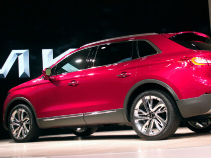 The new Lincoln MKX Crossover vehicle makes its world debut at the 2015 North American Int