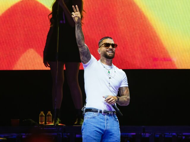 MONTERREY, MEXICO - AUGUST 1: Colombian singer Maluma performs on the concert at Arena Mon