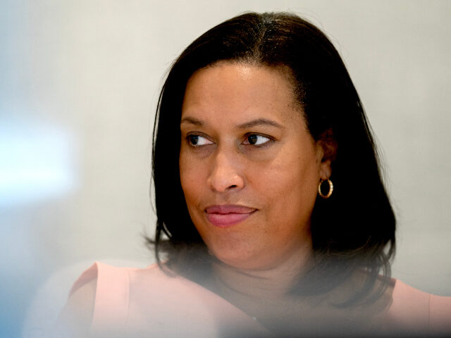 Muriel Bowser, mayor of the District of Columbia, during an interview in Washington, DC, U