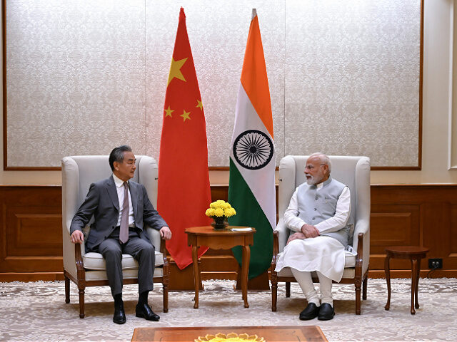 Narendra-Modi-Wang-Yi-India-China-filephoto-getty Indian Prime Minister Narendra Modi meets with visiting Chinese Foreign Minister Wang Yi,