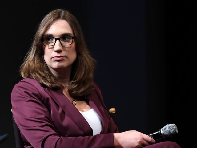 Rep. Sarah McBride (D-DE) NEW YORK, NEW YORK - JUNE 07: Congresswoman Sarah McBride onstage at the "State Of Firsts"