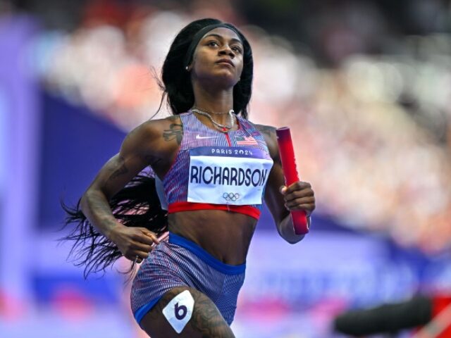 Paris , France - 8 August 2024; Sha'carri Richardson of Team United States after the