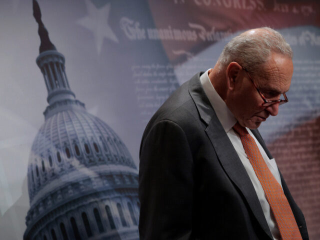 Schumer, Capitol Senate Minority Leader Charles Schumer (D-NY) holds a news conference criticizing Presiden
