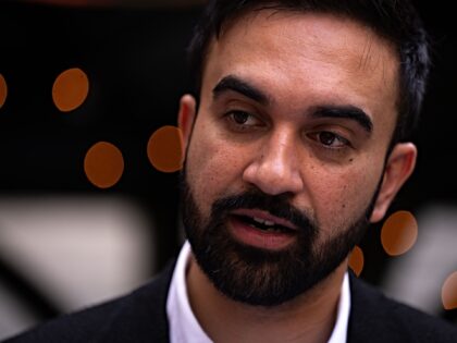 Zohran Mamdani, New York City mayoral candidate, answers questions from the media during a