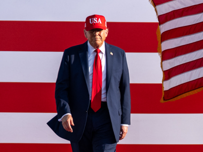 President Donald Trump arrives to the Salute to America Celebration, Thursday, July 3, 202