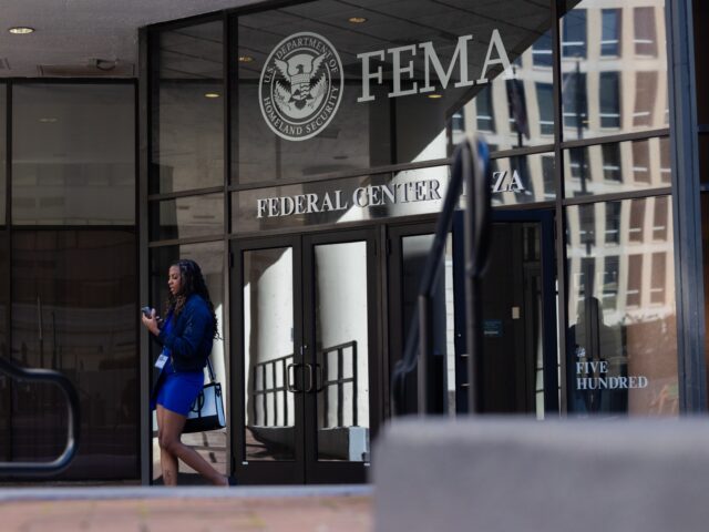 WASHINGTON DC, UNITED STATES - OCTOBER 09: Signage for the Federal Emergency Management Ag