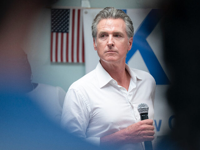 gavinnewsom CAMDEN, SOUTH CAROLINA - JULY 8: California Gov. Gavin Newsom speaks to a crowd at the Ker