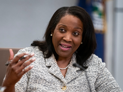 Federal Reserve Governor Lisa Cook speaks during a Fed Listens event in Washington, DC, on