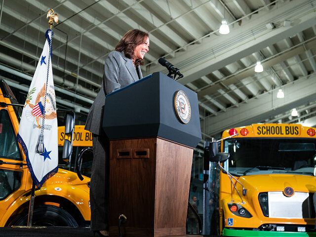 Vice President Kamala Harris delivers remarks announcing funding for electric buses for sc