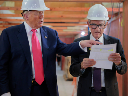 WASHINGTON, DC - JULY 24: U.S. President Donald Trump presents Federal Reserve Chair Jerom