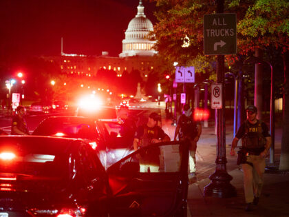 WASHINGTON, DC - AUGUST 14: U.S. Federal Bureau of Investigation (FBI) and Metropolitan Po