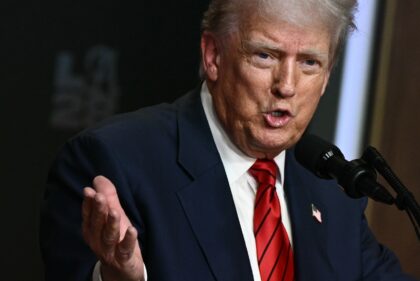 An order by President Donald Trump, raising tariffs on dozens of trading partners, took ef