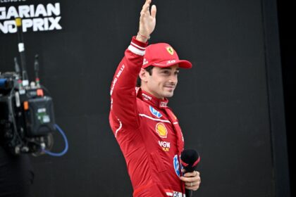 Ferrari's Monegasque driver Charles Leclerc claimed his first in Budapest and the 27t