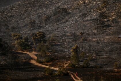 The fire erupted in the rural region of Keratea, some 43 kilometres (27 miles) southeast o