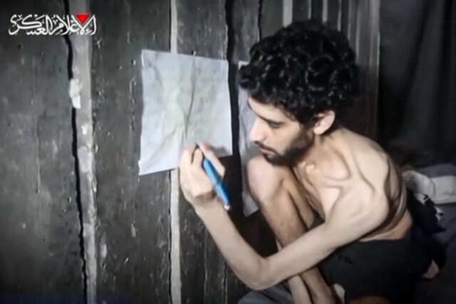 Hamas published a video showing Israeli hostage Evyatar David looking emaciated, sparking