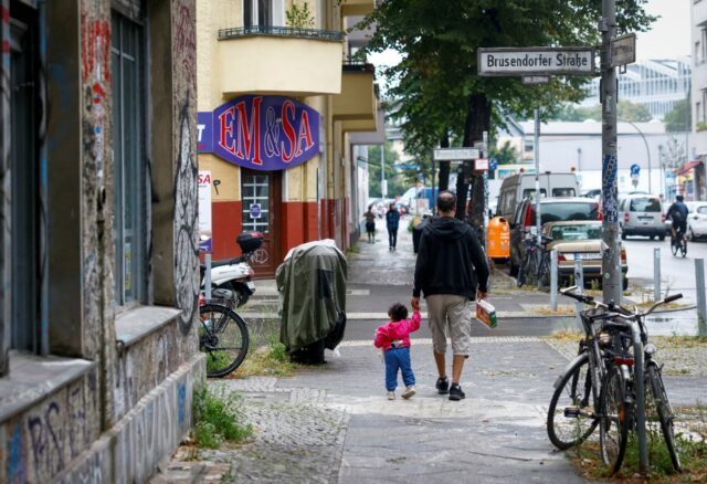 Multiracial mixing pot: Berlin's Sonnenalle, home to some of the 2015 wave of migrant