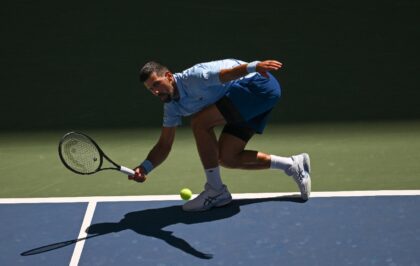 Novak Djokovic recovered from dropping the opening set to reach the third round of the US