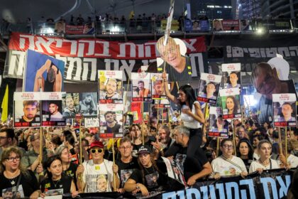 Relatives of hostages joined a protest in Tel Aviv calling for an end to the war