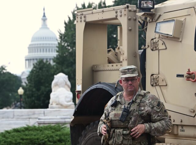 Republican-led states say they will send hundreds more National Guard personnel to Washing