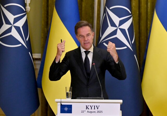 'Robust security guarantees will be essential,' said Rutte, speaking alongside Z