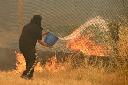Spain's weather agency said there was a 'very high to extreme risk' of wild