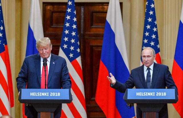 The last standalone meeting between US President Donald Trump and Russia's President