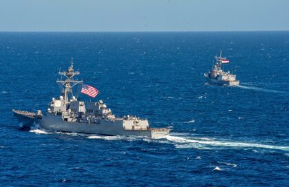 US President Donald Trump is deploying three warships off the coast of Venezuela -- like t