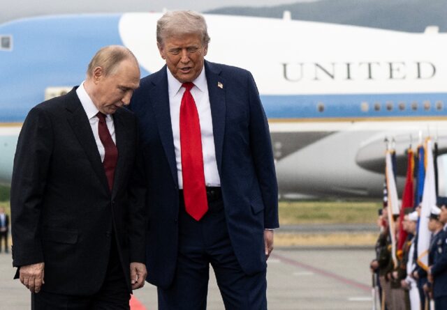 US President Donald Trump rolled out the red carpet for his Russian counterpart Vladimir Putin in Alaska US President Donald Trump rolled out the red carpet for his Russian counterpart Vladimir P